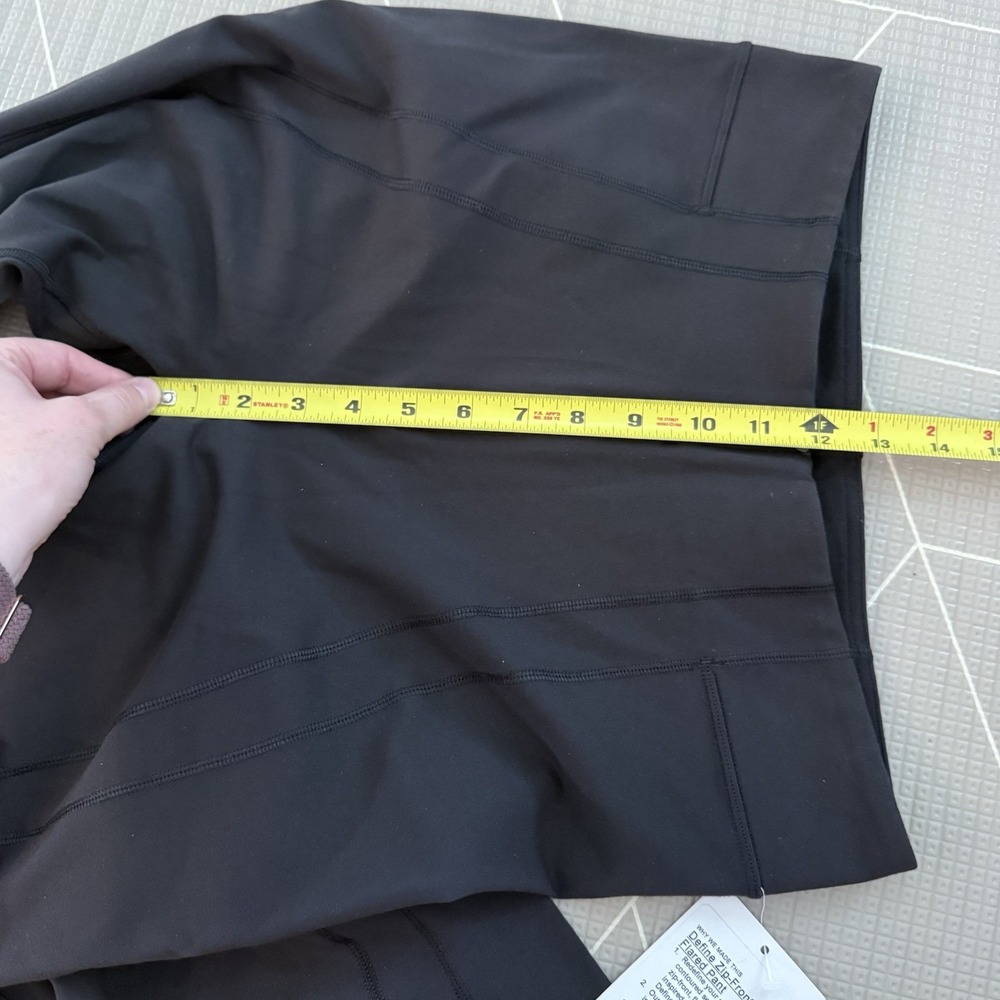 NEW Lululemon Define Zip-Front High-Rise Flared Pant Size 10 Black $128 - Picture 11 of 11